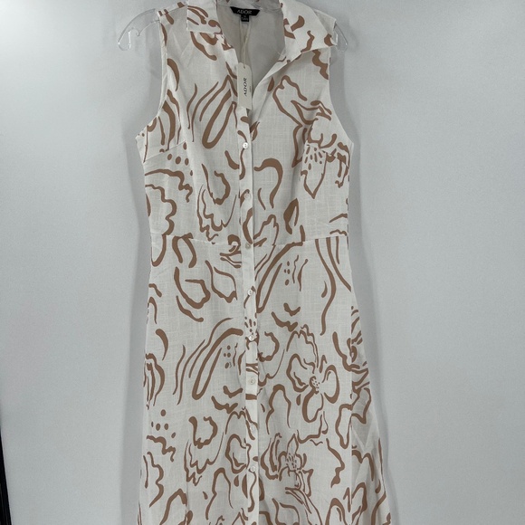 ADOR CURVE POCKET SLEEVELESS SHIRT MAXI DRESS DRESS WITH BELT - Picture 2 of 11